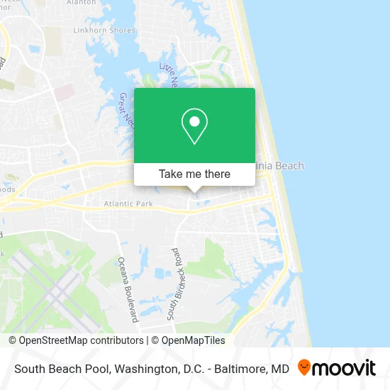 South Beach Pool map