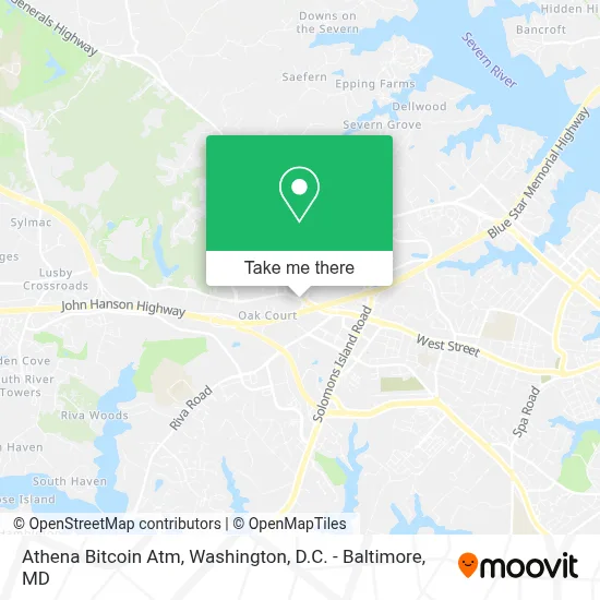 Athena Bitcoin Atm map