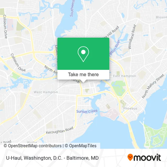 U-Haul map