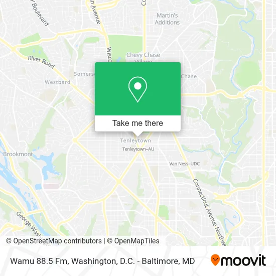 Wamu 88.5 Fm map