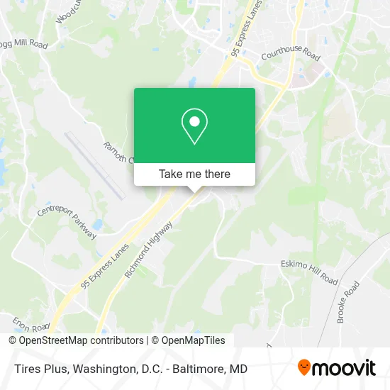 Tires Plus map