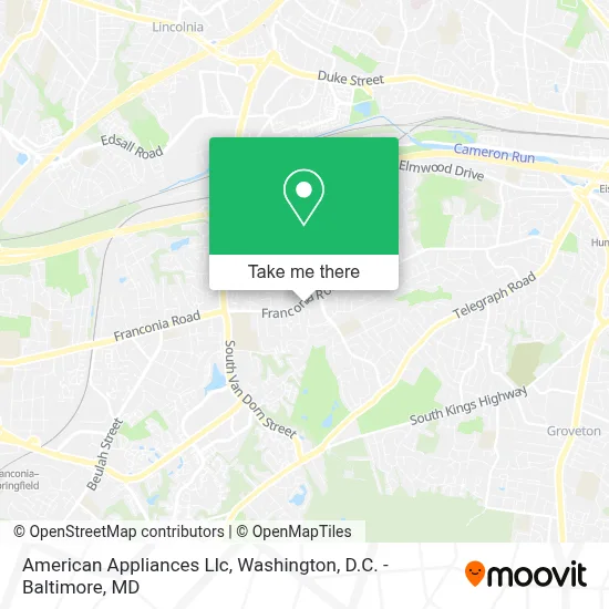 American Appliances Llc map