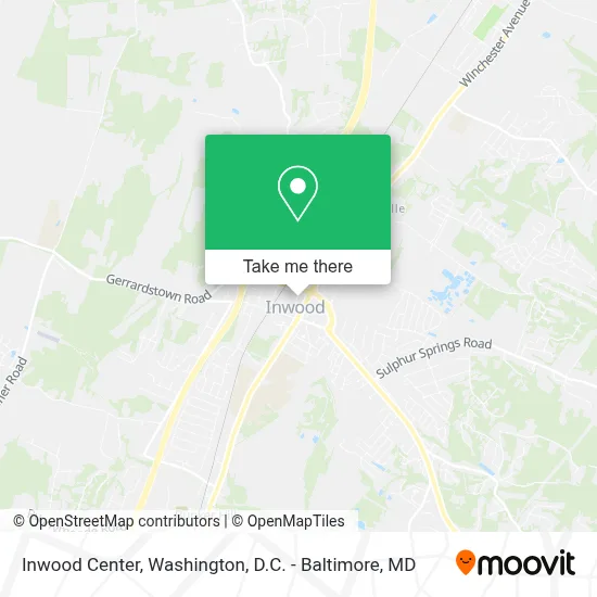 Inwood Center map