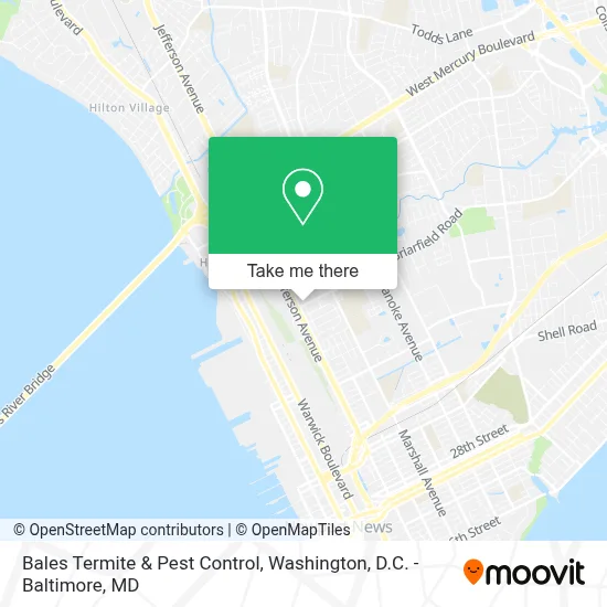 Bales Termite & Pest Control map