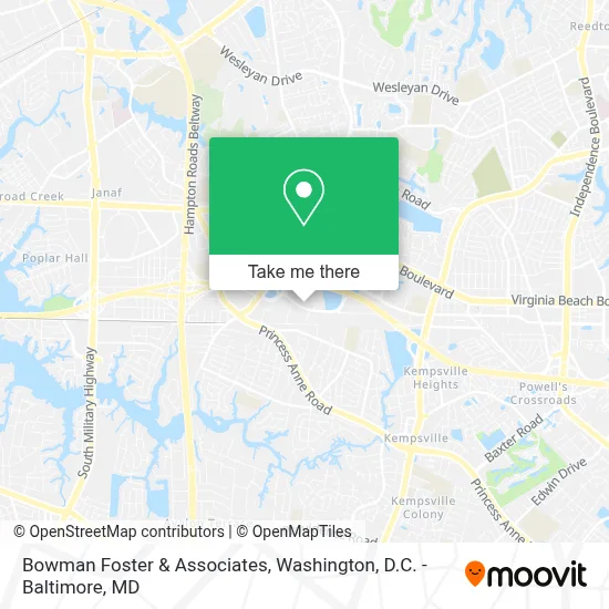 Bowman Foster & Associates map
