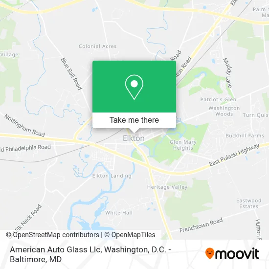 American Auto Glass Llc map