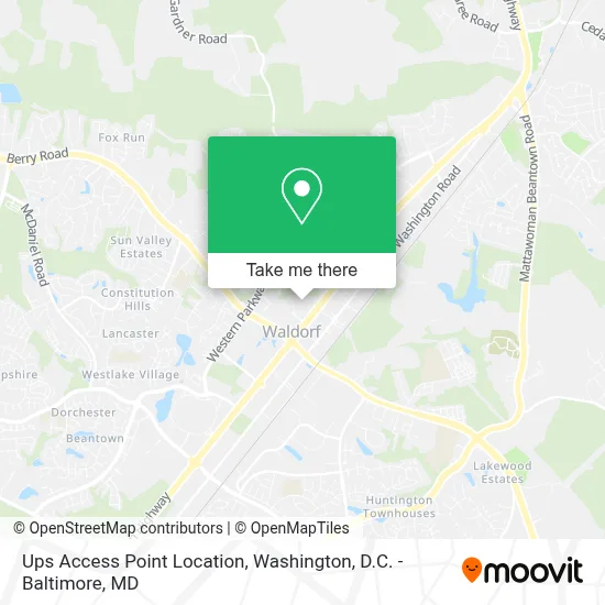 Ups Access Point Location map