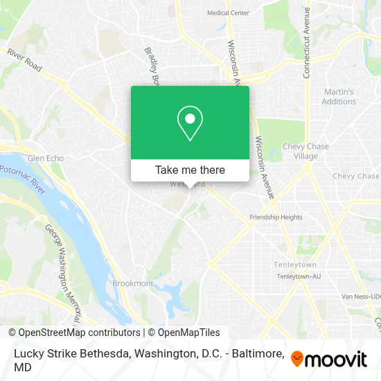 Lucky Strike Bethesda map