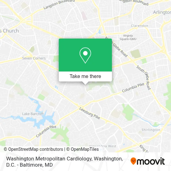 Washington Metropolitan Cardiology map