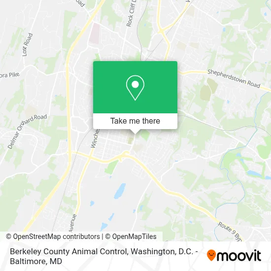 Berkeley County Animal Control map