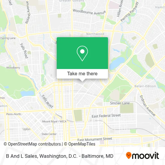B And L Sales map