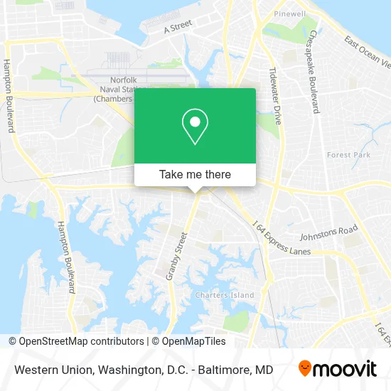 Western Union map