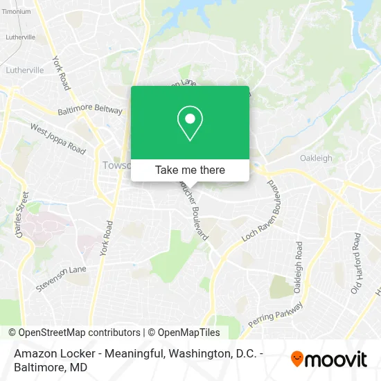 Amazon Locker - Meaningful map