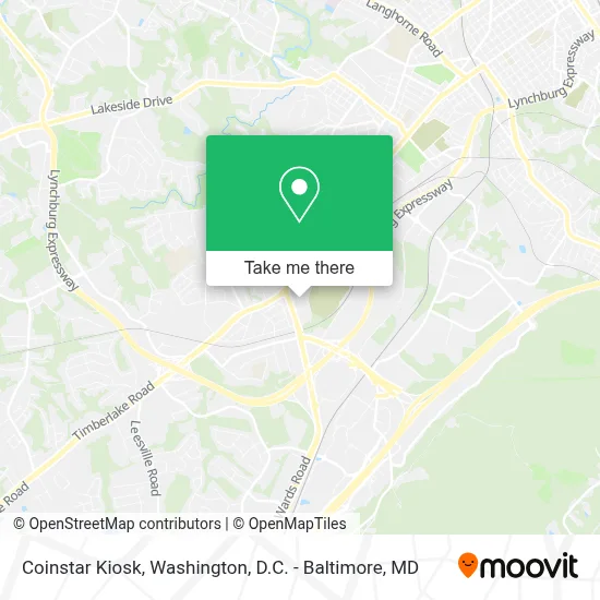 Coinstar Kiosk map