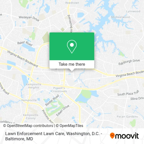 Lawn Enforcement Lawn Care map