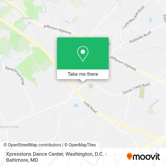 Xpressions Dance Center map