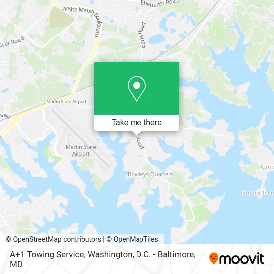 A+1 Towing Service map