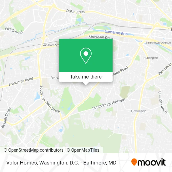 Valor Homes map