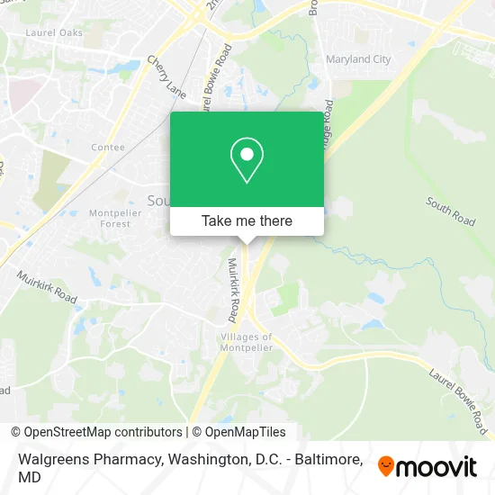 Walgreens Pharmacy map