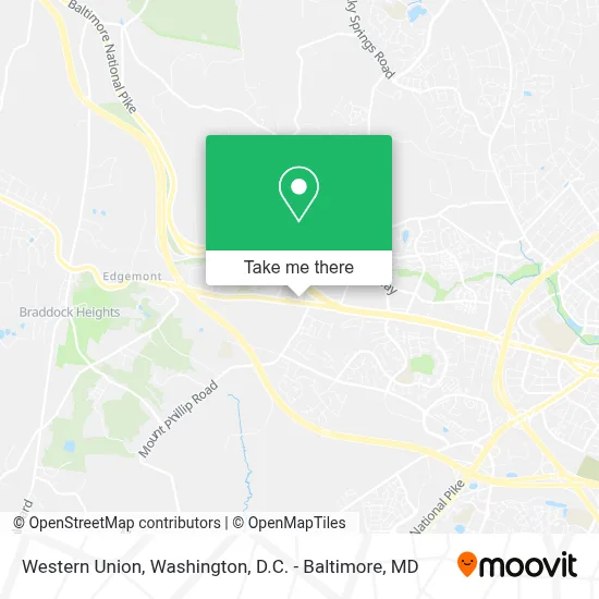 Western Union map