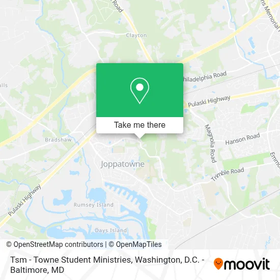 Tsm - Towne Student Ministries map