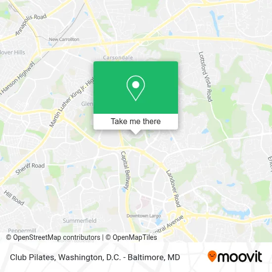 Club Pilates map