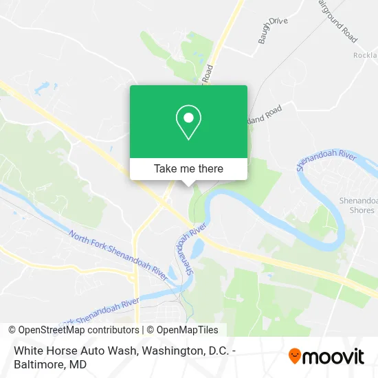 White Horse Auto Wash map