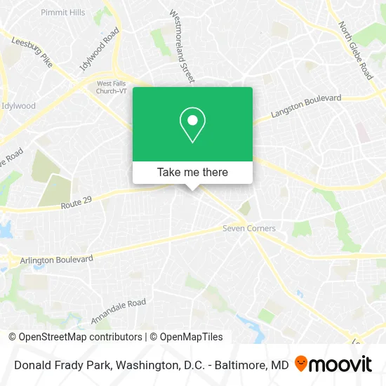 Donald Frady Park map