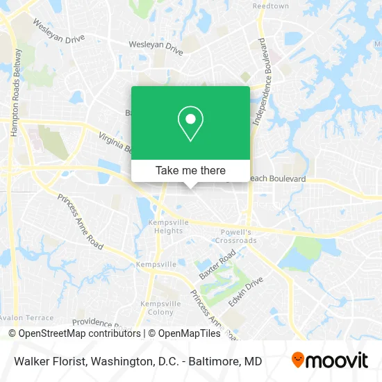 Walker Florist map