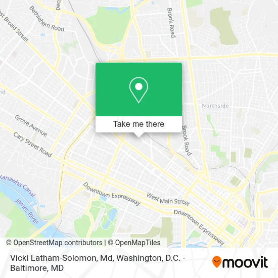 Vicki Latham-Solomon, Md map