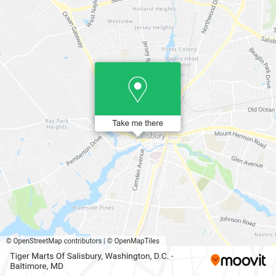 Tiger Marts Of Salisbury map
