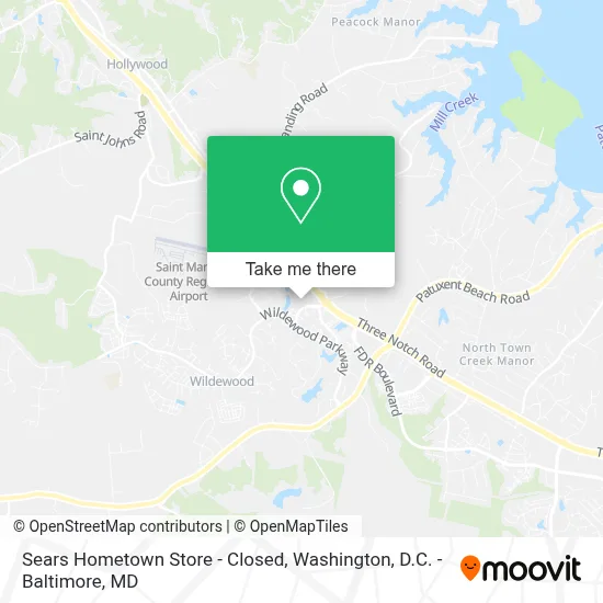 Sears Hometown Store - Closed map