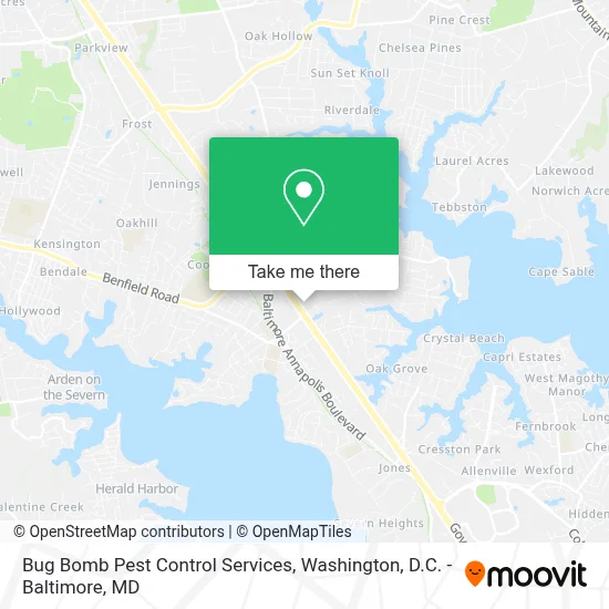 Bug Bomb Pest Control Services map