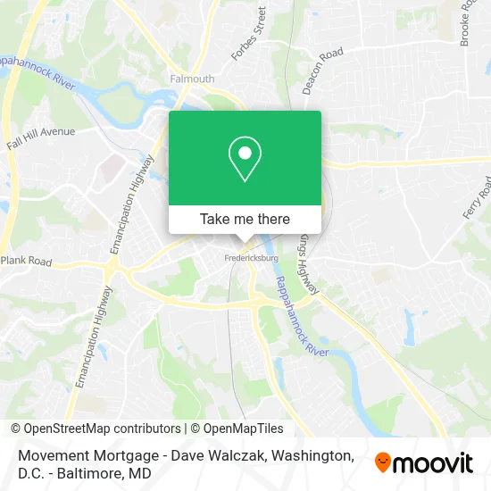 Movement Mortgage - Dave Walczak map