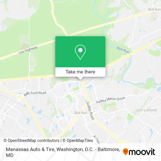 Manassas Auto & Tire map
