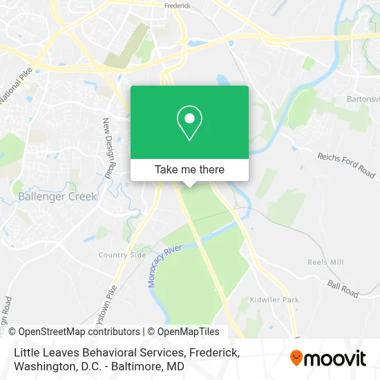 Little Leaves Behavioral Services, Frederick map