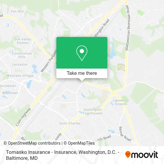 Tomasko Insurance - Insurance map