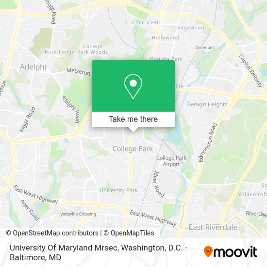 University Of Maryland Mrsec map