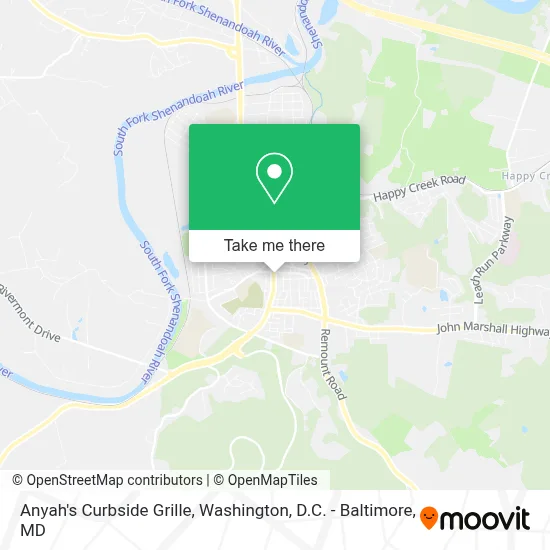 Anyah's Curbside Grille map