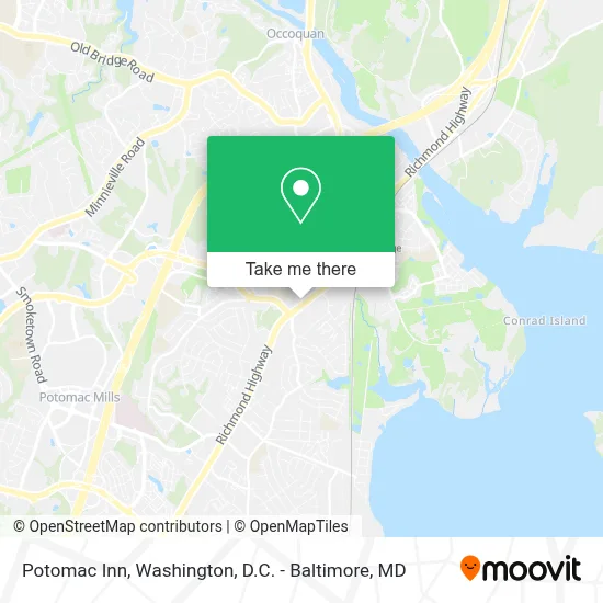 Potomac Inn map