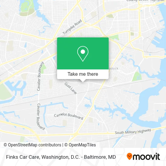 Finks Car Care map