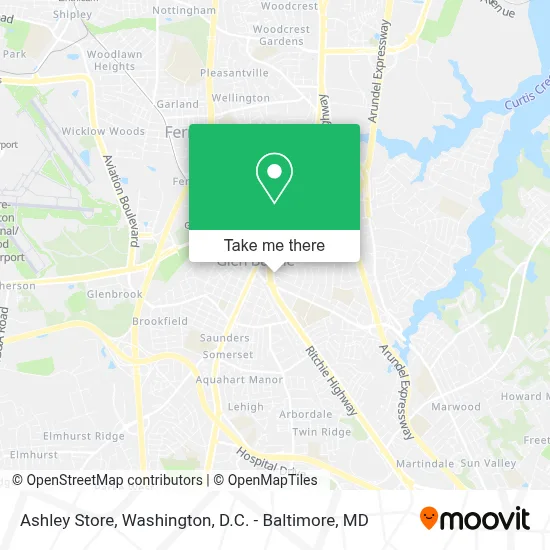 Ashley Store map