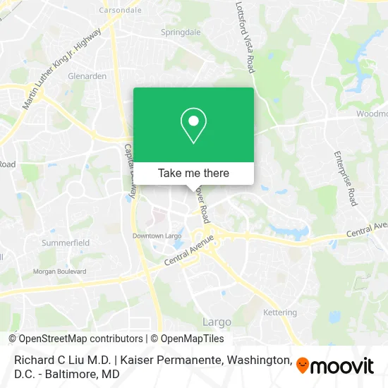 Richard C Liu M.D. | Kaiser Permanente map