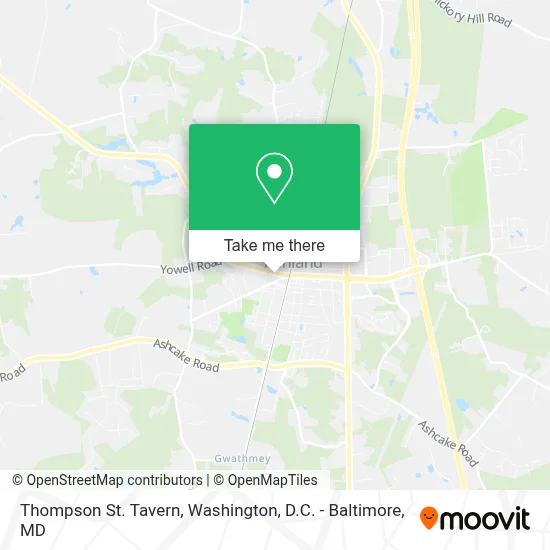 Thompson St. Tavern map