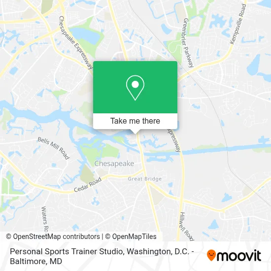 Personal Sports Trainer Studio map