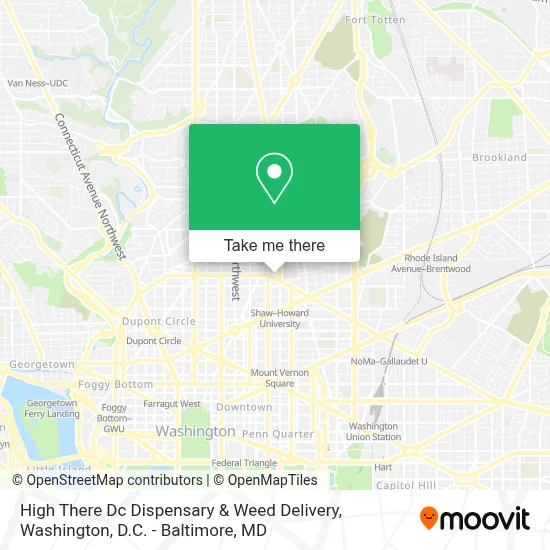 High There Dc Dispensary & Weed Delivery map