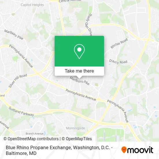 Blue Rhino Propane Exchange map