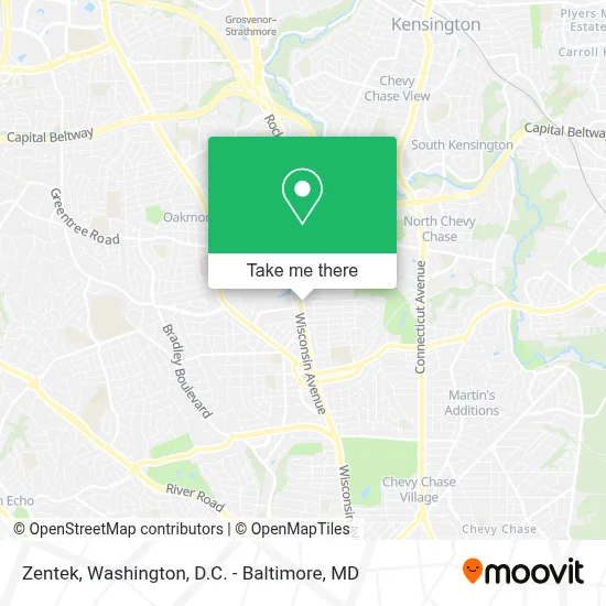 Zentek map