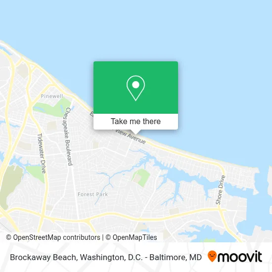 Brockaway Beach map