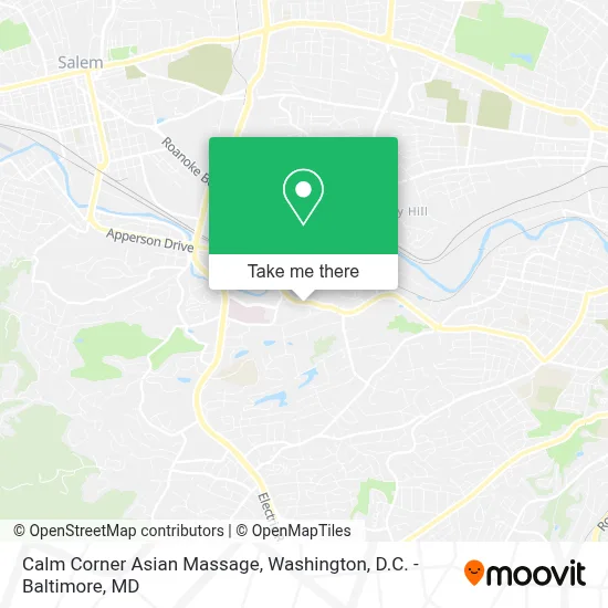 Calm Corner Asian Massage map
